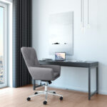 Dorel Alphason Benjamin Executive Fabric Office Chair - Grey-30251