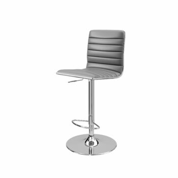 Dorel Alphason Colby High Back PU Barstool - Grey-0