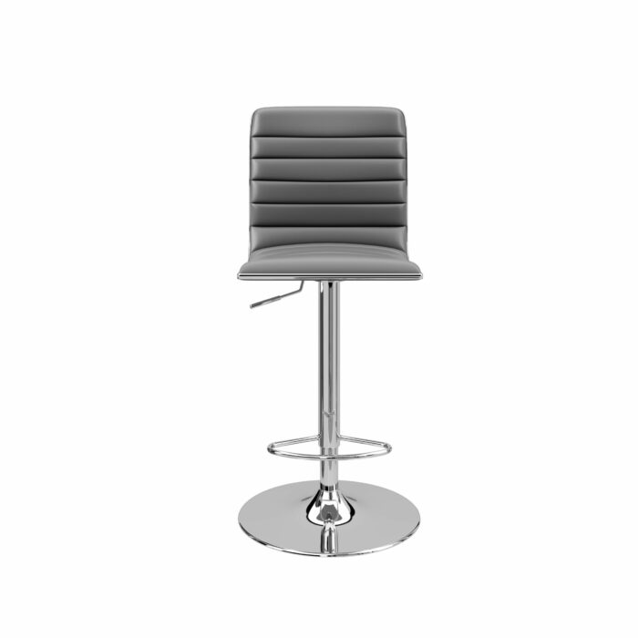 Dorel Alphason Colby High Back PU Barstool - Grey-30406