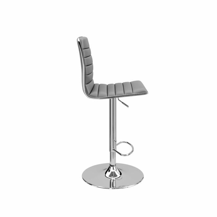 Dorel Alphason Colby High Back PU Barstool - Grey-30404