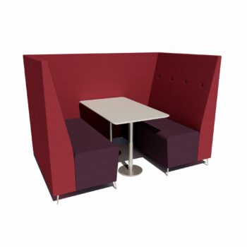 Verco Evette Seating Booths - 4 Seater-0