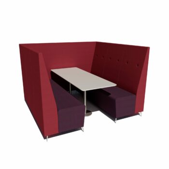 Verco Evette Seating Booths - 6 Seater-0