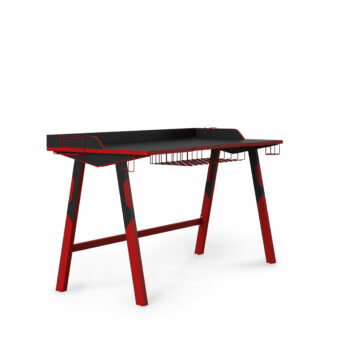 Dorel Alphason Fuego Gaming Desk - Red & Black-0