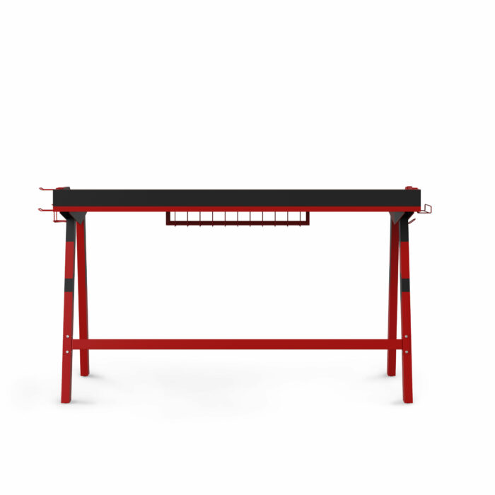 Dorel Alphason Fuego Gaming Desk - Red & Black-30520