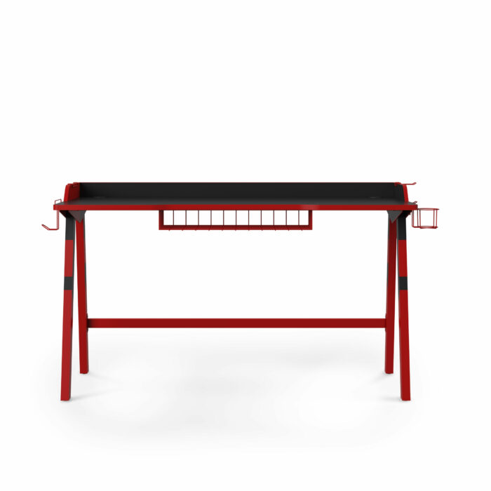 Dorel Alphason Fuego Gaming Desk - Red & Black-30521