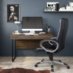 Dorel Alphason Hampton Leather Office Chair - Black-31825