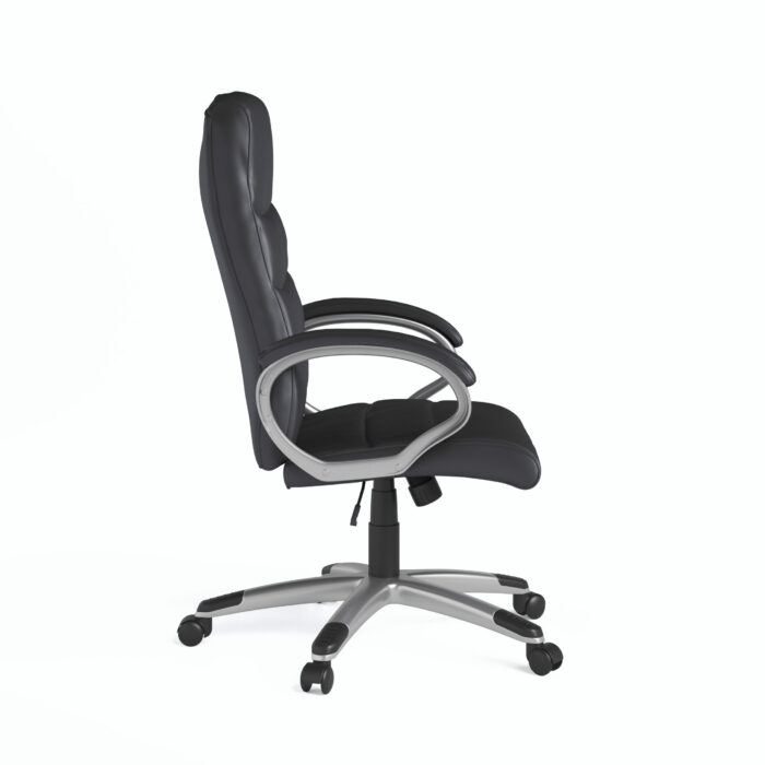 Dorel Alphason Hampton Leather Office Chair - Black-31824
