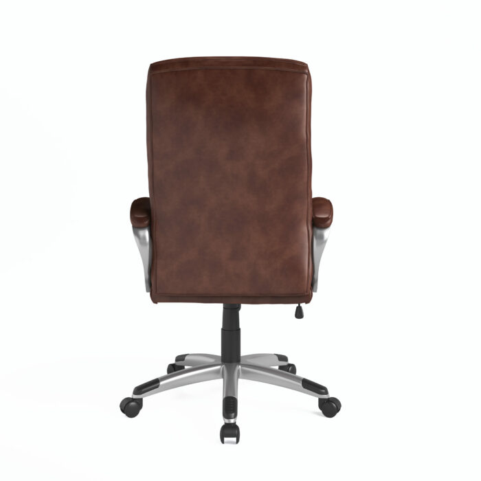 Dorel Alphason Hampton Leather Office Chair - Brown-31837