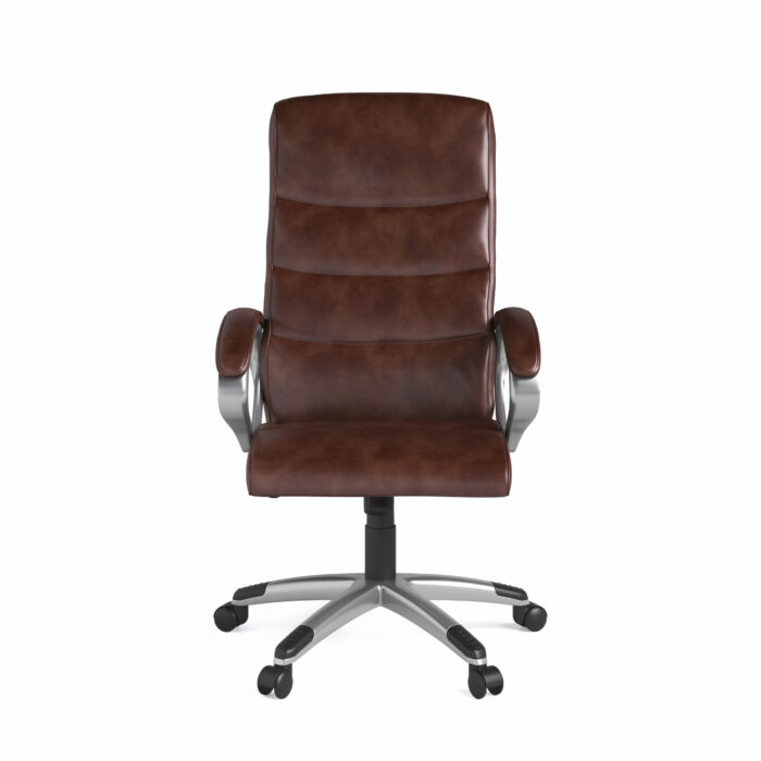Dorel Alphason Hampton Leather Office Chair - Brown-31838