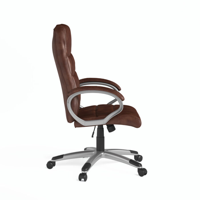 Dorel Alphason Hampton Leather Office Chair - Brown-31836
