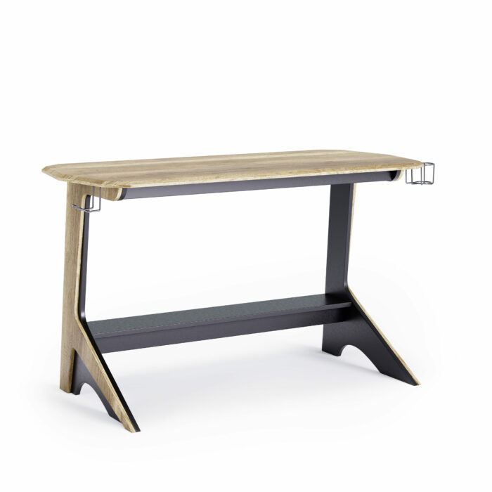 Dorel Alphason Jersey Office Desk - Oak & Black-0
