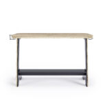 Dorel Alphason Jersey Office Desk - Oak & Black-30467