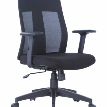 Dorel Alphason Laguna Fabric & Mesh Back Chair - Black or Grey-0