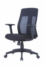 Dorel Alphason Laguna Fabric & Mesh Back Chair - Black or Grey-30127