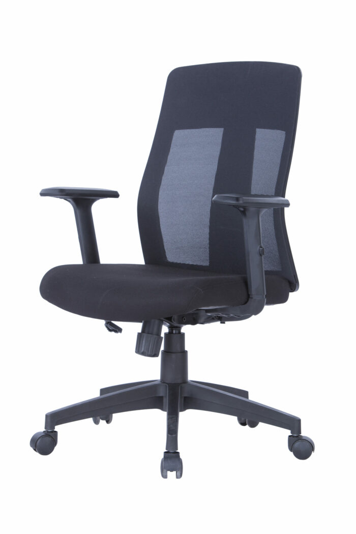 Dorel Alphason Laguna Fabric & Mesh Back Chair - Black or Grey-30127