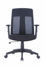 Dorel Alphason Laguna Fabric & Mesh Back Chair - Black or Grey-30129