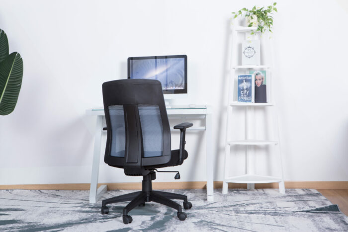 Dorel Alphason Laguna Fabric & Mesh Back Chair - Black or Grey-30145