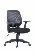 Dorel Alphason Malibu Fabric Seat With Plastic Backrest - Black-0
