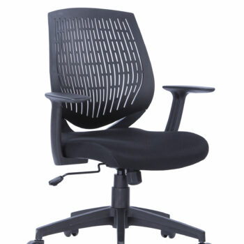 Dorel Alphason Malibu Fabric Seat With Plastic Backrest - Black-0