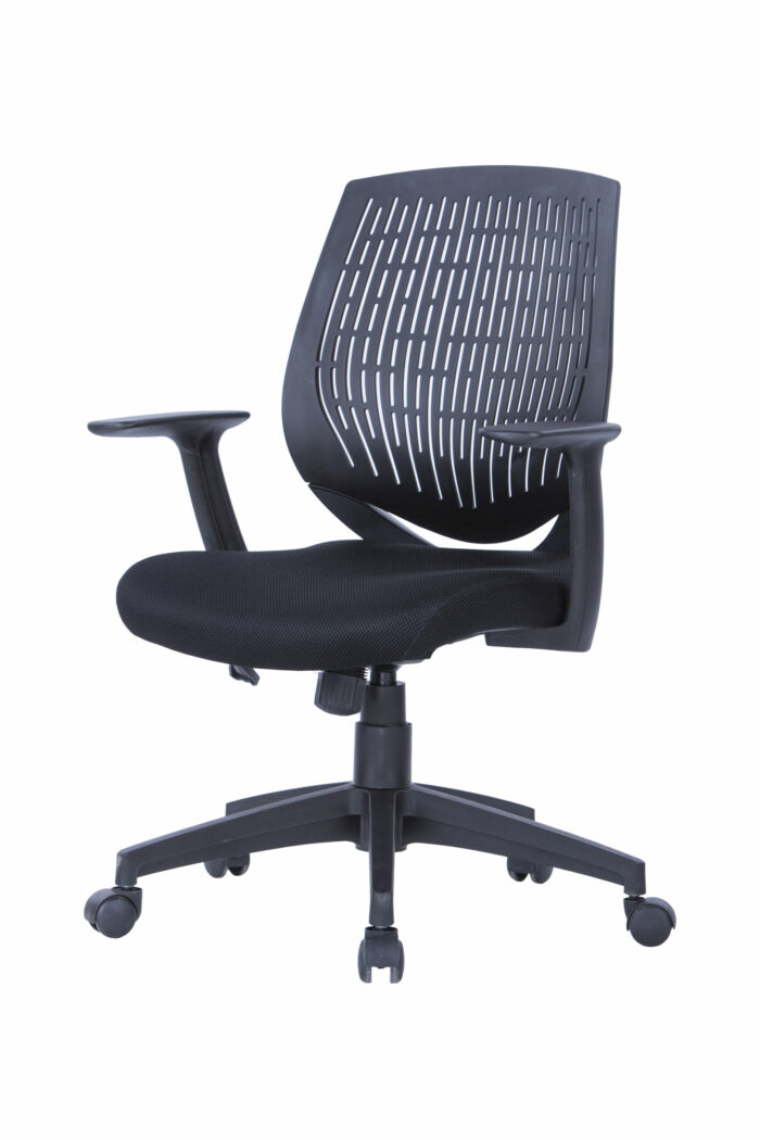 Dorel Alphason Malibu Fabric Seat With Plastic Backrest - Black-30206