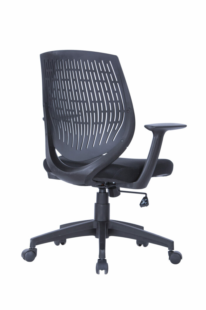 Dorel Alphason Malibu Fabric Seat With Plastic Backrest - Black-30204