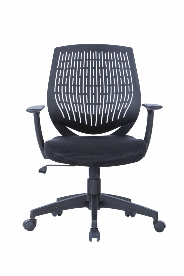 Dorel Alphason Malibu Fabric Seat With Plastic Backrest - Black-30209