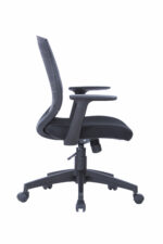 Dorel Alphason Malibu Fabric Seat With Plastic Backrest - Black-30202