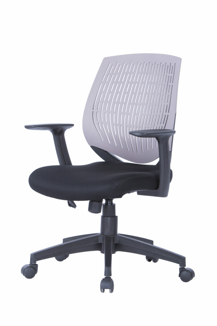 Dorel Alphason Malibu Fabric Seat With Plastic Backrest - Grey-30246