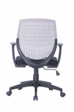 Dorel Alphason Malibu Fabric Seat With Plastic Backrest - Grey-30243