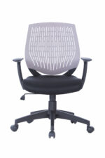 Dorel Alphason Malibu Fabric Seat With Plastic Backrest - Grey-30245