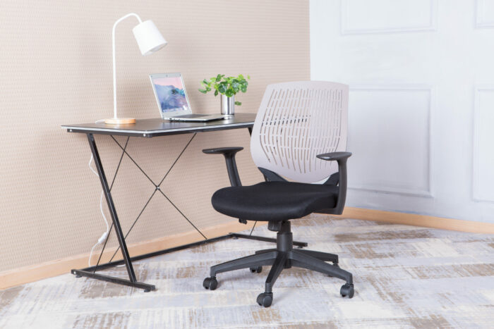 Dorel Alphason Malibu Fabric Seat With Plastic Backrest - Grey-30248