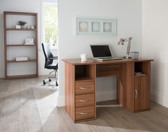 Dorel Alphason Maryland Office Desk - Walnut-30447