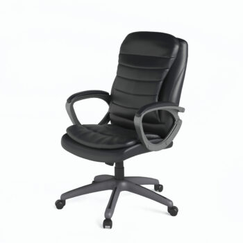 Dorel Alphason Mayfield Leather Office Chair - Black-0