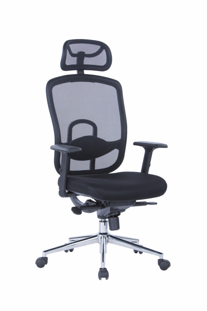 Dorel Alphason Miami Mesh Back Chair - Black-30158