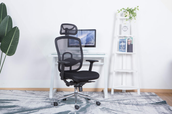 Dorel Alphason Miami Mesh Back Chair - Black-30161
