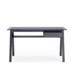 Dorel Alphason Richmond Desk With Glass Top & Single Drawer - Grey-30503