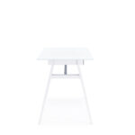 Dorel Alphason Richmond Desk With Glass Top & Single Drawer - White-30512