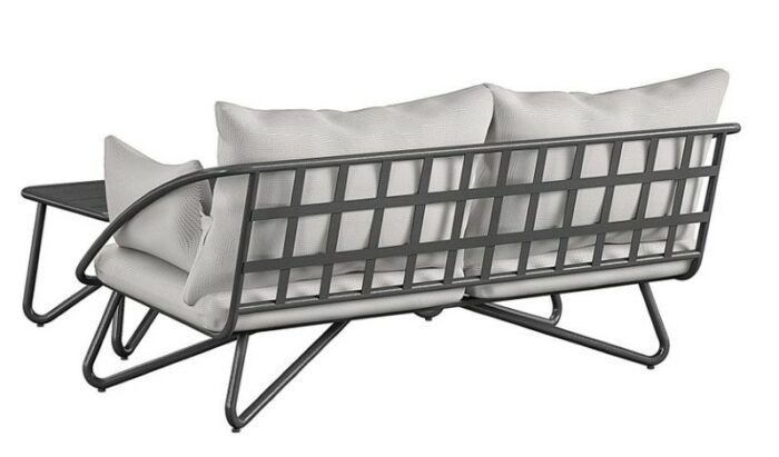 Novogratz Teddi 2 Love Seat & Coffee Table including covers-28823