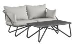 Novogratz Teddi 2 Love Seat & Coffee Table including covers-0