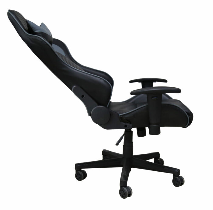 Dorel Alphason Senna Fully Adjustable Gaming Chair - Faux Leather - Black & Grey-30291