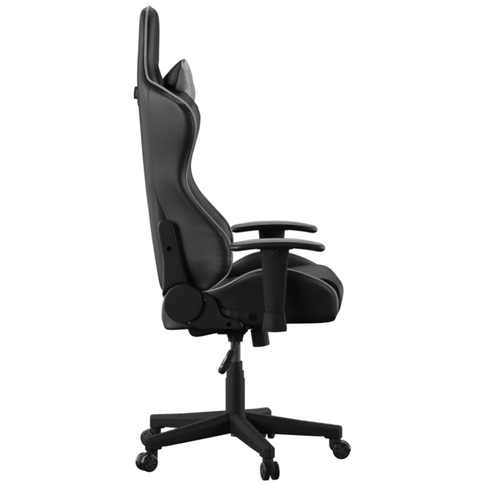 Dorel Alphason Senna Fully Adjustable Gaming Chair - Faux Leather - Black & Grey-30292