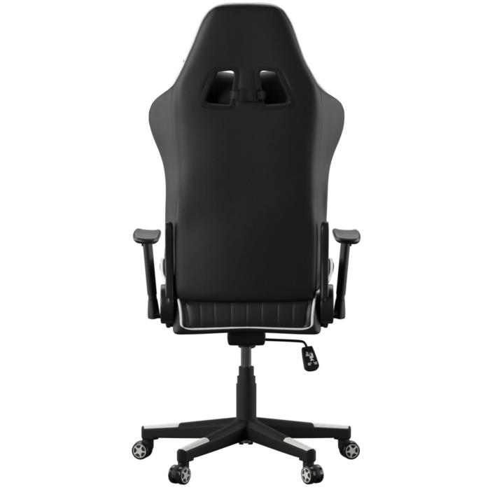 Dorel Alphason Senna Fully Adjustable Gaming Chair - Faux Leather - Black & White-30310