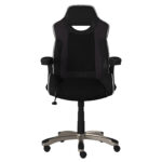 Dorel Alphason Silverstone Pro Gaming Chair - Microfibre and Faux Leather - Black-30314