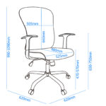 Dorel Alphason Tampa Office Chair - Blue-31793