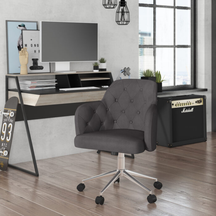 Dorel Alphason Washington Executive Fabric Office Chair - Grey-31818
