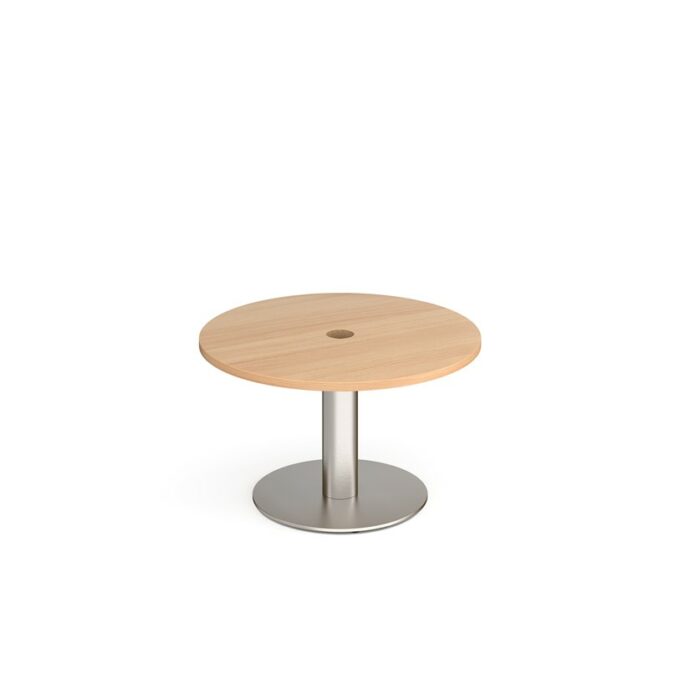 DAMS Monza circular coffee table 800mm with central circular cutout 80mm -0