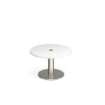 DAMS Monza circular coffee table 800mm with central circular cutout 80mm -35212