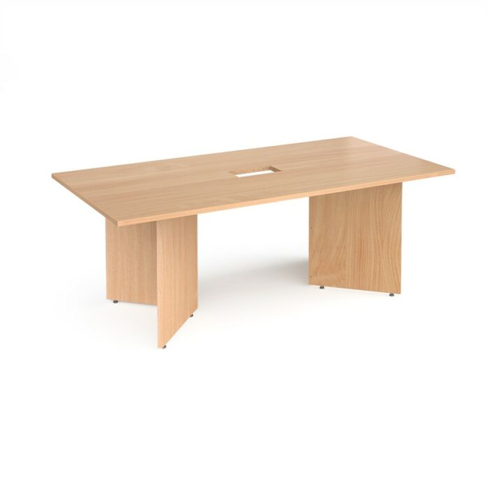 DAMS Arrow head leg rectangular boardroom table 2000mm x 1000mm-34255