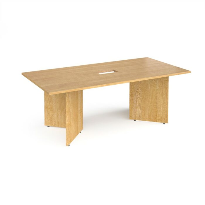 DAMS Arrow head leg rectangular boardroom table 2000mm x 1000mm-34251