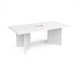 DAMS Arrow head leg rectangular boardroom table 2000mm x 1000mm-34248